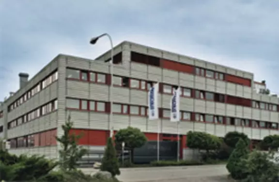 EagleBurgmann Switzerland office building with modern commercial and industrial architecture along a street frontage.