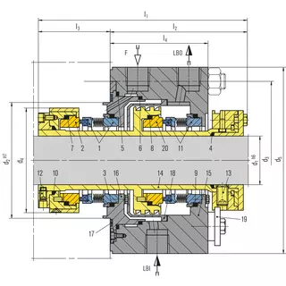 Technical drawing of LY9TCS