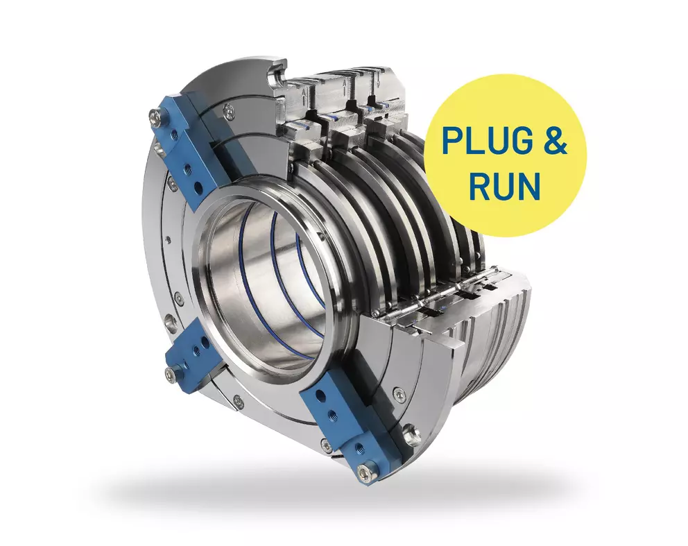 Industrielle Gleitringdichtungsbaugruppe mit Mehrfeder-Design und Plug-and-Run-Installation für Hochleistungspumpenanwendungen.