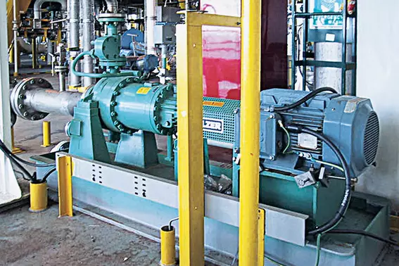 Centrifugal pump with magnetic coupling seal for reliable, leak-free operation in the Netherlands.