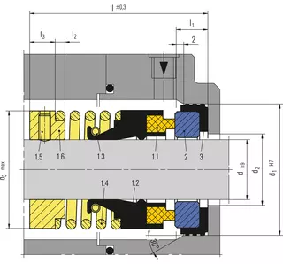 Technical drawing of EA100