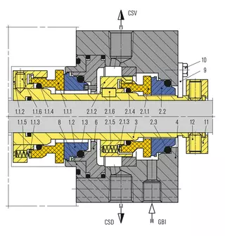 Technical drawing of H75LG4-C
