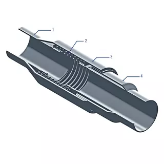 Technical drawing of DX3S DanOne
metal expansion joints