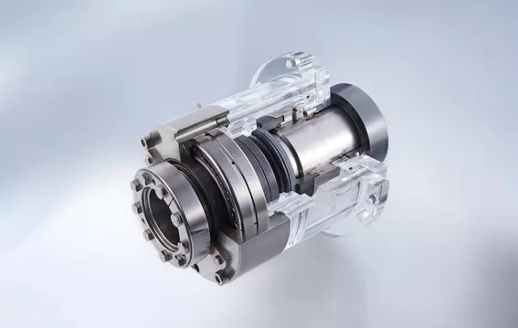 Product image of an industrial agitator seal in sectional view.