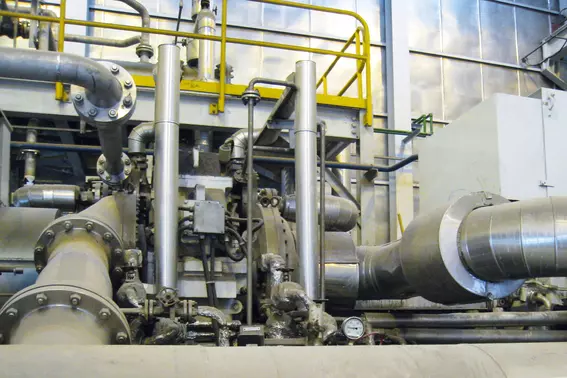 Shaft seals ensuring reliable performance on a synthesis gas compressor in an industrial facility in China.