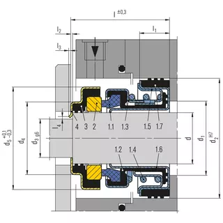 Technical drawing of EH700