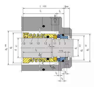 Technical drawing of H3B