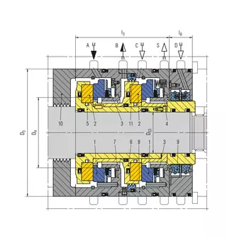 Technical drawing of PDGS