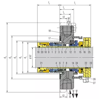 Technical drawing of MD251