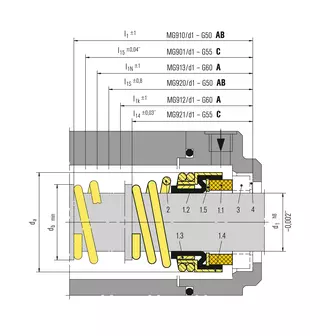 Technical drawing of MG9