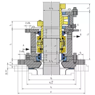 Technical drawing of M461K