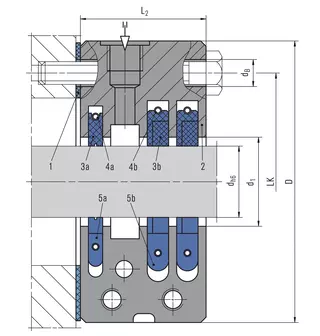 Technical drawing of Espey WD200/500