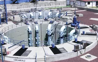 Elastomer bellows seals operating in a large flood control and pumping station in Mexico.