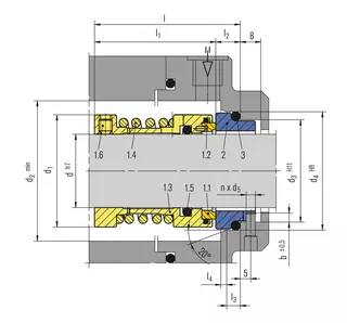 Technical drawing of HA211