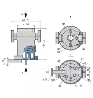 Technical drawing of TS3016