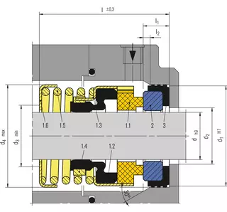 Technical drawing of EA560