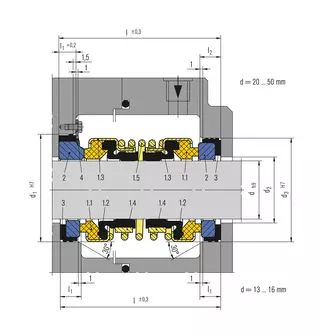 Technical drawing of ED560