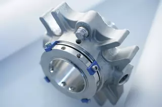 Pump shaft seal designed according to TA-Luft emission standards for reliable sealing in Germany.