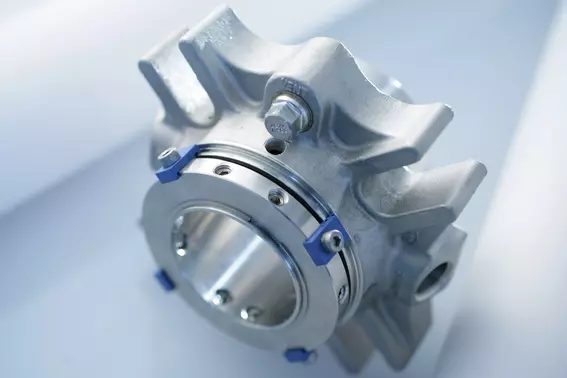 Pump shaft seal designed according to TA-Luft emission standards for reliable sealing in Germany.