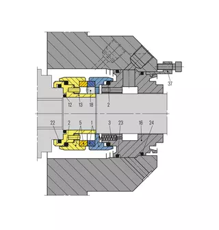 Technical drawing of LP-S