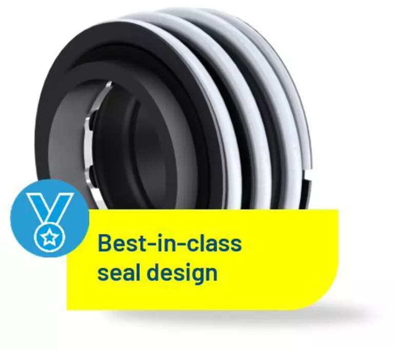 Mechanical seal with best-in-class seal design for reliable industrial performance.