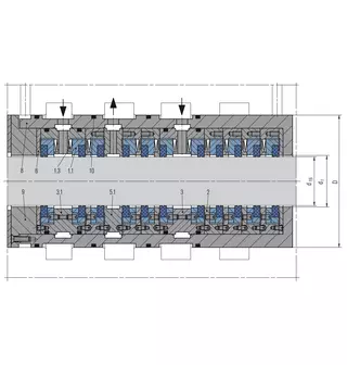 Technical drawing of Espey WKA700