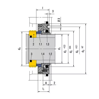 Technical drawing of H10 / H8