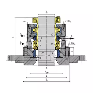 Technical drawing of M461CL