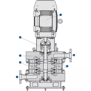 Technical drawing of MagBlower model 283