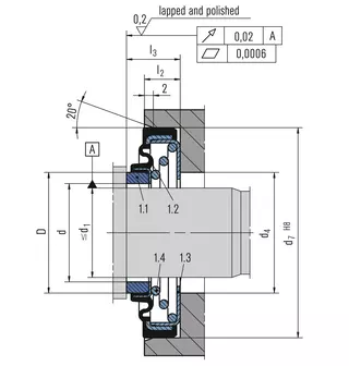 Technical drawing of AX05