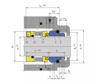Technical drawing of MFL85N