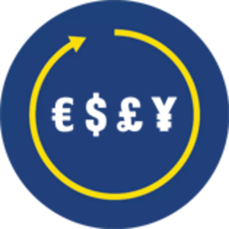 Icon graphic for cost efficiency and return on investment in dredging applications.